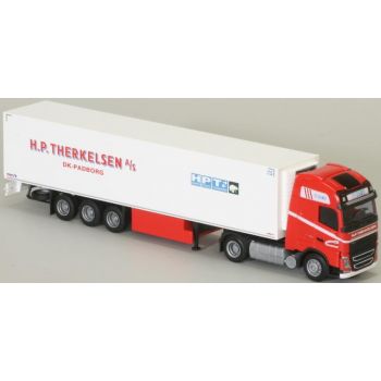 Volvo '16 XL/Aerop., Kühl-Koffersattelzug, Therkelsen