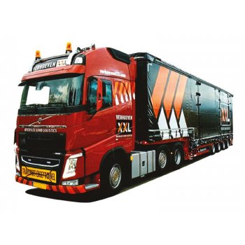 Volvo '12 XL/Aerop.,  Jumbo-Gardinen-Koffer-Sattelzug, Verhoeven