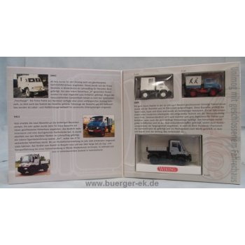 Set 50 Jahre Unimog, 3 Modelle,  2xBrekina, 1xWiking