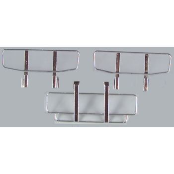Rammschutz zum Stecken, verchromt (4 Stück)