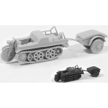 NSU HK-101 SdKfz 2, leichtes Kettenkrad, grau, Bausatz
