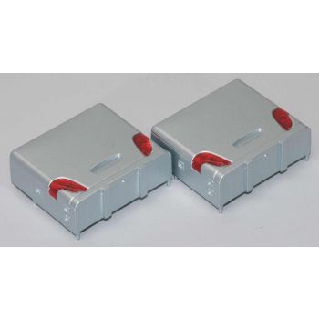 Ski-Koffer für Setra-Omnibus, silber, 2 St.