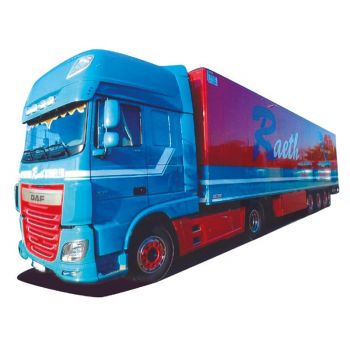 DAF XF 106 SSC/Aerop., Kühlkoffer-Sattelzug, Raeth