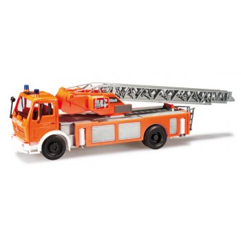 Mercedes-Benz S, Metz DLK-SE 23/12 Drehleiter der Berufsfeuerwehr Stuttgart, tagesleuchtrot