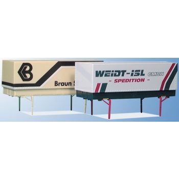 Wechselpritschen verschiedene Bedruckungen, (4 Stück)