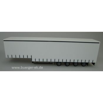 Jumbo-Gardinen-Auflieger, 4achsig, unbedruckt