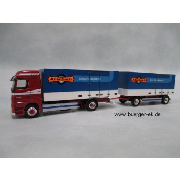 Mercedes-Benz Actros LH '02 Koffer-Hängerzug, Allenbach, (CH)