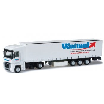 Renault Magnum Gardinenplanen-Sattelzug, Wattaul, (A)