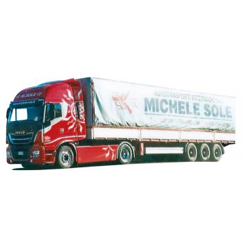 Iveco HiWay XP/Aerop., Pritschen-/Planensattelzug, Michele Sole