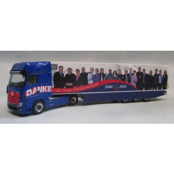 Mercedes-Benz Actros Gigaspace Kühlkoffer-Sattelzug, 15 Jahre BIC - Branchen Informations Center - Danke ? für die treue Partnerschaft!