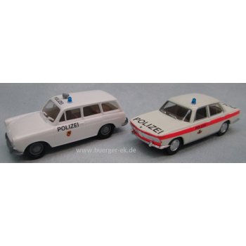 Set Katonspolizei Bern mit 1 BMW 2000 und 1 VW Variant, Polizei Schweiz