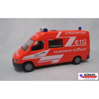 Mercedes-Benz Sprinter '99, Berufsfeuerwehr Stuttgart - Höhenrettung, mit Euro-Rettungslogo