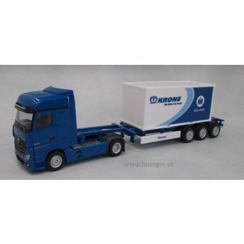 Mercedes-Benz Actros Platten-Containersattelzug, Krone Box Liner
