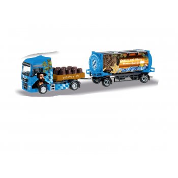 MAN TGX XXL Zugmaschine mit Tankanhänger, 500 Jahre Bayrisches Reinheitsgebot, Zugmaschine beladen mit Bierfässern, Bayernmodell 2016, PC