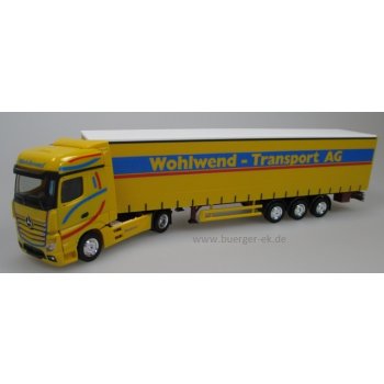 Mercedes-Benz Actros Bigspace Gardinenplanen-Sattelzug, Wohlwend - Transport AG, CH