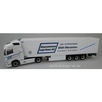 Volvo FH Gl. Kühlkoffer-Sattelzug, Hausamann Lagerhaus AG Märstetten, Schweiz, (mit 2-teiligen Felgen)