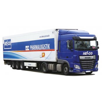 DAF XF 106/2 SC/Aerop., Koffer-Sattelzug, HELCO Pharmalogistik - www.helco-pharma.de