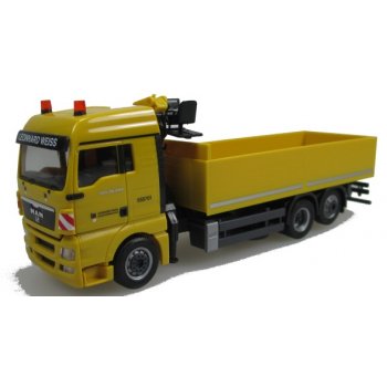 MAN TGX XLX Euro 5 Pritschen-LKW mit Palfinger Ladekran, Leonhard Weiss, Göppingen