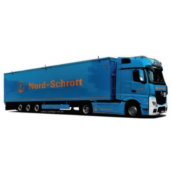 Mercedes-Benz Actros Gigaspace Schubboden-Sattelzug, Nord-Schrott