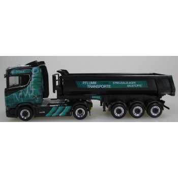 Scania CS ND Rundmulden-Kippsattelzug, Pflumm Transporte - Toxic, Steusalzlager Baustoffe, Bisingen