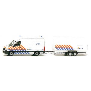 Mercedes-Benz Sprinter '13 Kasten, Hochdach mit Tandemanhänger, Politie NL Voa, Polizei Niederlande