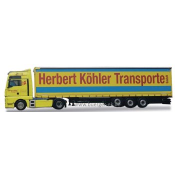 MAN TGX XXL Gardinenplanen-Sattelzug, Herbert Köhler Transporte GmbH