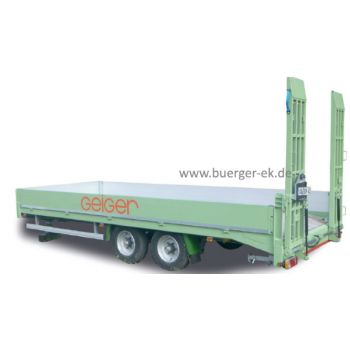 Tandem-Tiefladeanhänger mit Rampen, Geiger