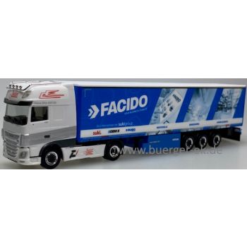 DAF XF105 (2017) SSC Gardinenplanen-Sattelzug, FACIDO/Justen, Rheinland-Palz