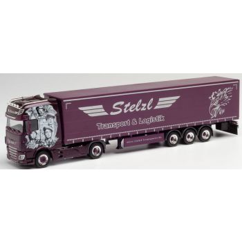 DAF XF SSC Gardinenplanen-Sattelzug, Stelzl - Transport & Logistik - Motiv: Der Gendarm von Saint Tropez, Louis de Funes, Heideck - Bayern