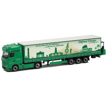 Mercedes-Benz Actros Gigaspace Gardinenplanen-Sattelzug mit Mitnahmestapler, Ottfried Förster, Kyffhäuserland - Badra, Thüringen