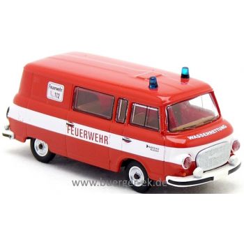 Barkas B1000 Halbbus, Feuerwehr Wasserrettung, rot/weiß