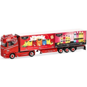 Scania CS 20 Hochdach Kühlkoffer-Sattelzug, Rüter / Yogi - Modern Herbal Organic Teas - Touches the Spirit & Refreshs Your Body, Hamburg