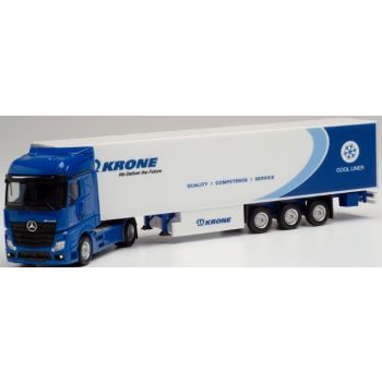 Mercedes-Benz Actros 18 Bigspace Kühlkoffer-Sattelzug, Krone - We Deliver the Future, Cooliner, QUALITY COMPETENCE SERVICE