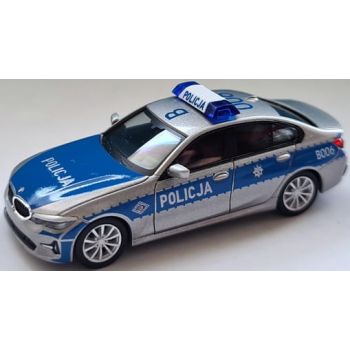BMW 3er POLICJA B006, Polizei Polen, silber/blau