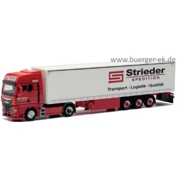 MAN TGX GX Gardinenplanen-Sattelzug, Strieder Spedition - Transport Logistik Qualität, Merenberg, Hessen