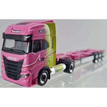 Iveco S-Way LNG Container-Sattelzug unbeladen, Hannibal, Italien