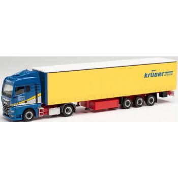 MAN TGX GM Gardinenplanen-Sattelzug, Krüger Logistik, Schweich-Issel - Nordrhein-Westfalen