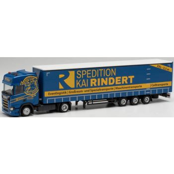 Scania CR20 HD Euro-Jumbogardinenplane-Sattelzug Spedition Kai Rindert Eventlogistik Großraum-, Spezialtransporte Maschinentransporte Coiltransporte