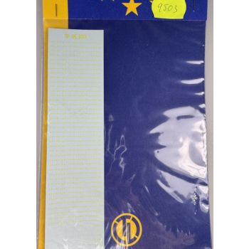 Kleinbuchstaben - leuchtgelb, 1 mm