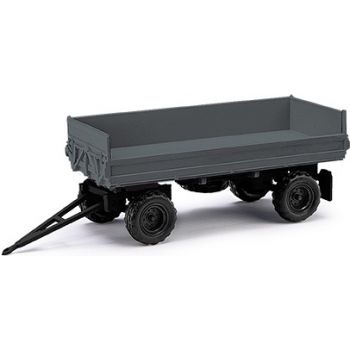 IFA HW 80.11, Pritschenanhänger - halbe Bordwand, grau, Baujahr 1984