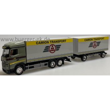 Mercedes-Benz Actros 18 Streamspace 2.5 Koffer-Hängerzug, Camion Transport - Schweiz