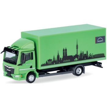 MAN TGL CC 12.220 Koffer-LKW, MAN mit Silhouette von München