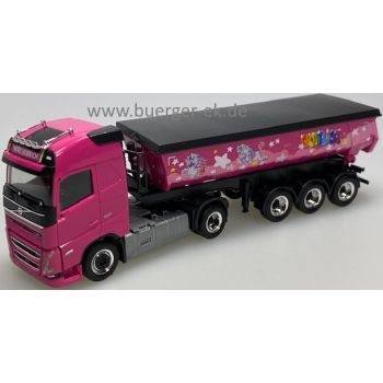 Volvo FH GL 20 Rundmulden-Kippsattelzug, NBTK Ulbrich - Pink Panther, Werdohl - Nordrhein-Westfalen