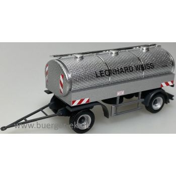 Wassertransportanhänger 2achs, Leonhard Weiss 556996, Bauunternehmung Göppingen