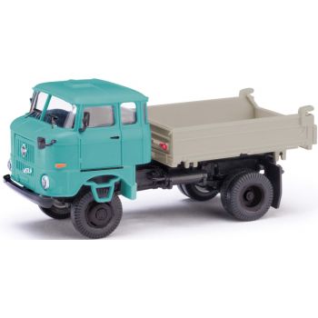 IFA W50 LA/3SK, Dreiseitenkipper, graublau, Baujahr 1969