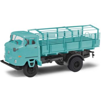 IFA W50 LA/PV Export, Pritschen-LKW mit Spriegel, blaugrau, Baujahr 1969