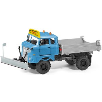 IFA W50 LA 3SK, Kipper LKW mit Schneepflug, LPG Tierproduktion Vorwärts, Baujahr 1969