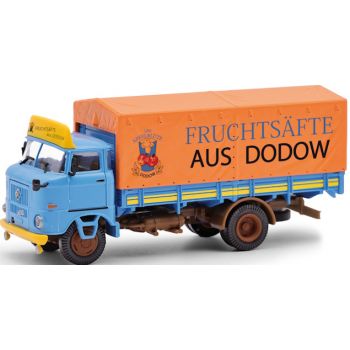 IFA W50 L SP, Pritschen/Plane LKW, Fruchtsäfte aus Dodow, Baujahr 1985
