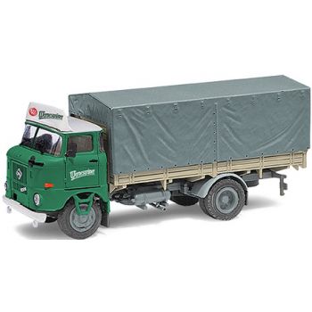 IFA W 50 L SP, Pritsche/Plane Bier-LKW, Wernesgrüner Pilsener, Baujahr 1985