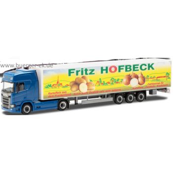 Scania CS 20 HD, Koffersattelzug 15m, Fritz Hofbeck - Kartoffeln aus dem Frankenland - durch beste Qualität sehr wohl bekannt, Dietenhofen - Bayern